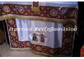 Κεντητό Κάλυμμα Αγ. Ειρήνη με τους Αγ. Αναργύρους